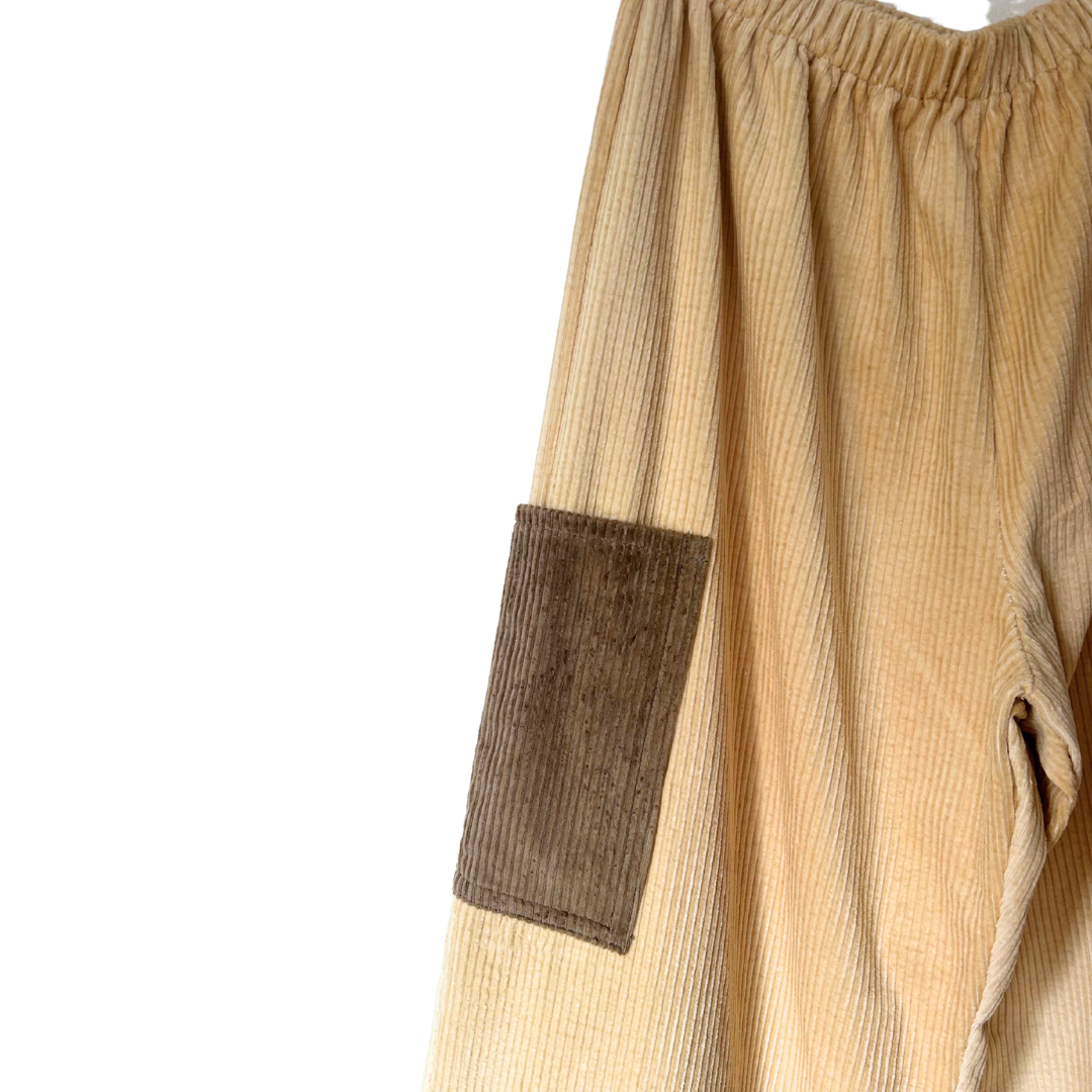 Black Walnut Dyed Corduroy Pants- 100% Upcycled Cotton