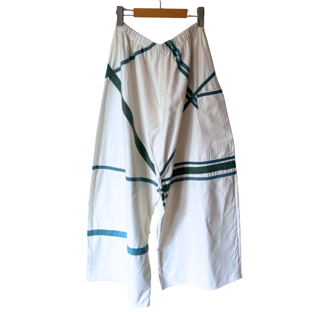 Indigo + Marigold Dyed One of A Kind Pants- 100% Upcycled Cotton (M/L)