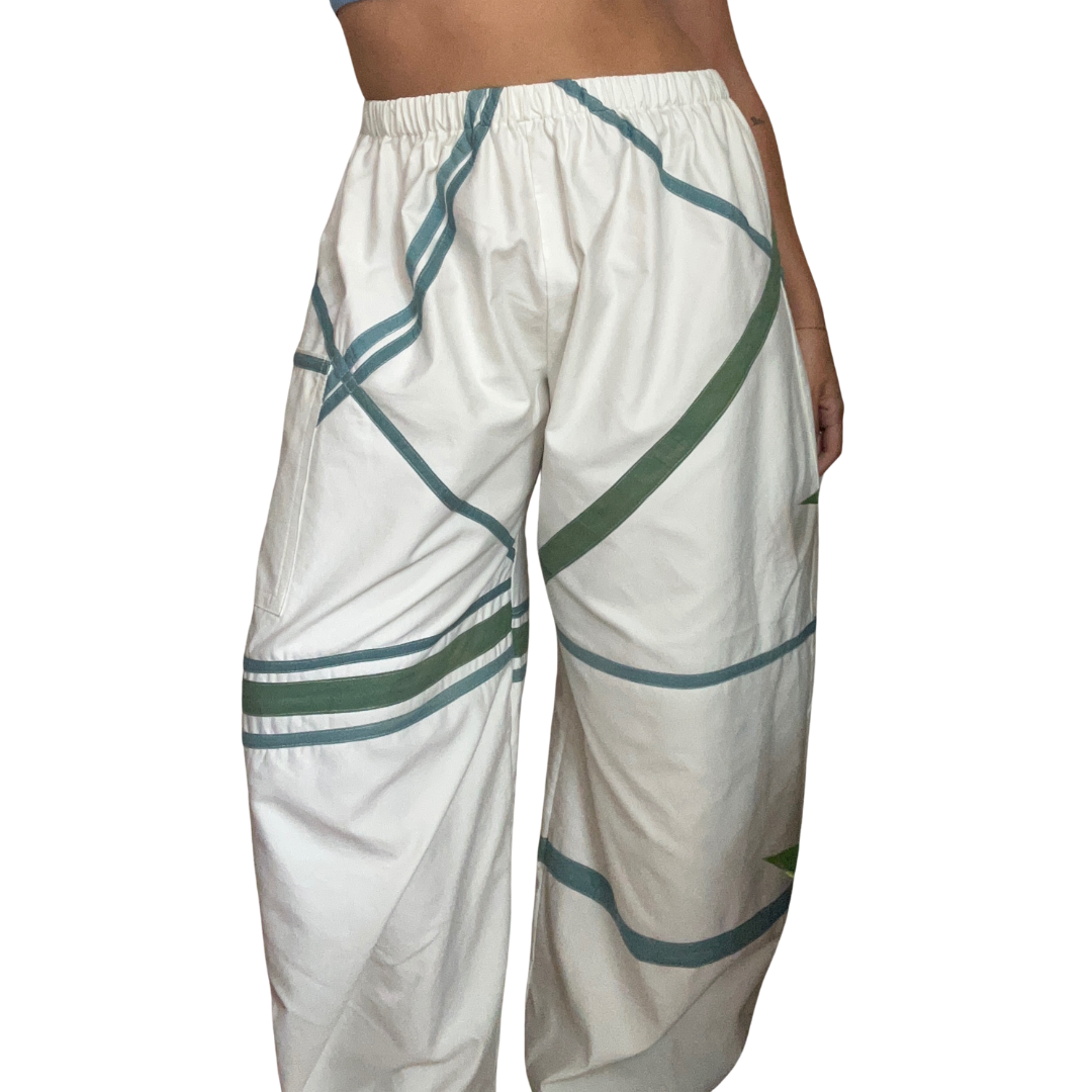 Indigo + Marigold Dyed One of A Kind Pants- 100% Upcycled Cotton (M/L)