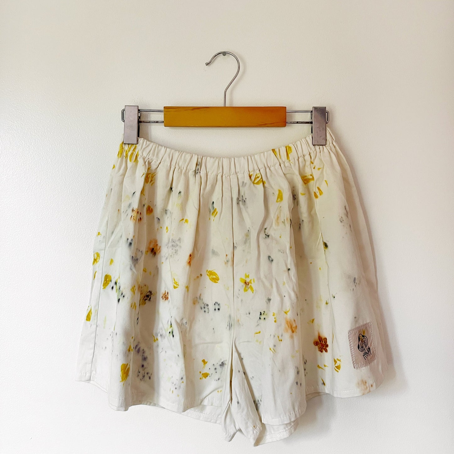 100% Cotton Plant Dyed Shorts - Coreopsis - M/L