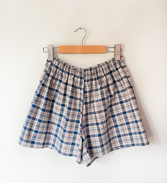 Upcycled Cotton/Poly Boxers - Plaid - Multiple Sizes