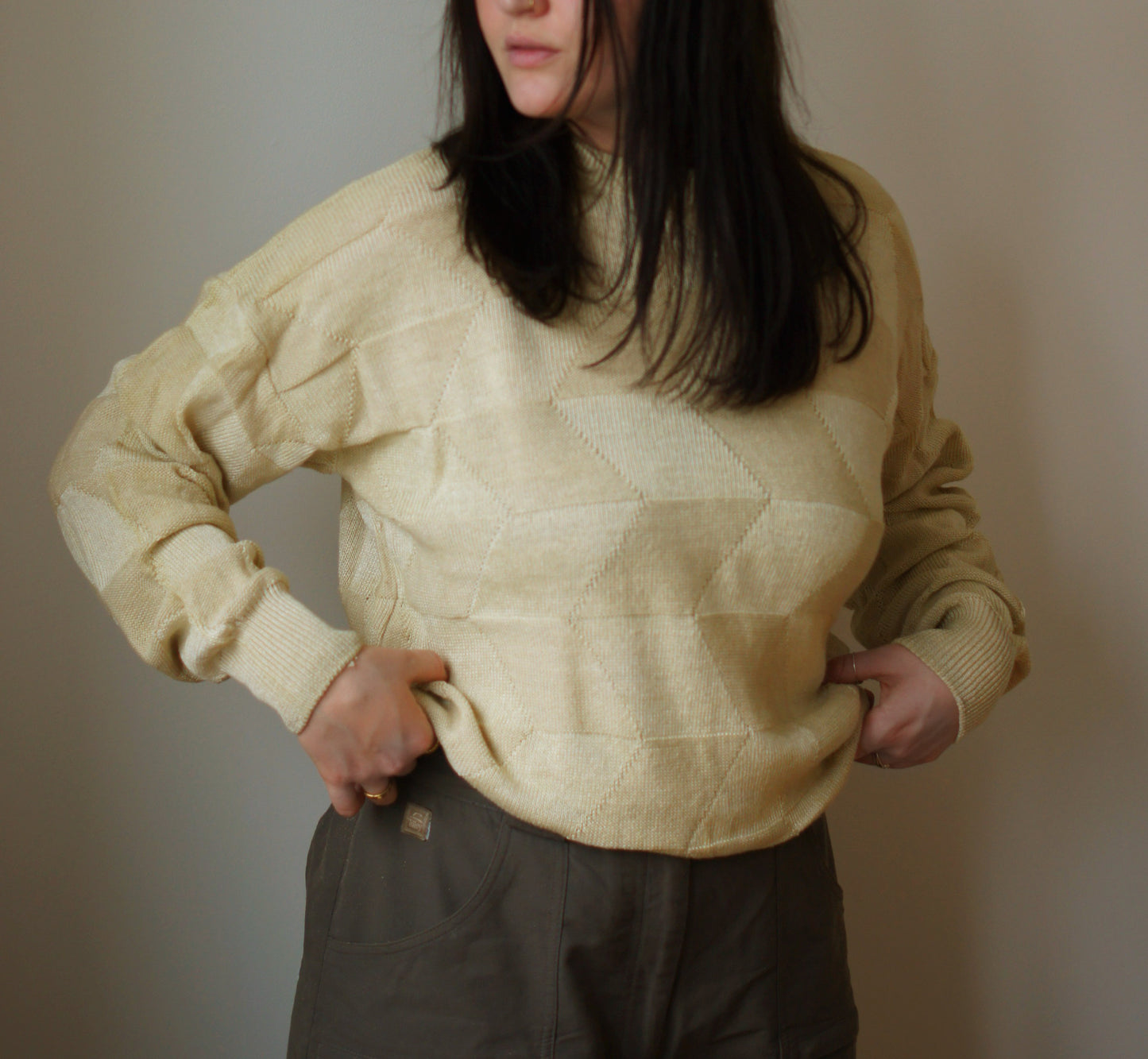 Myrobalan Dyed Cotton Sweater - S