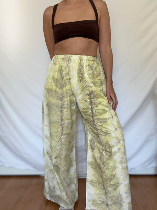 100% Cotton Plant Dyed Lounge Pant - Black Walnut - S/M