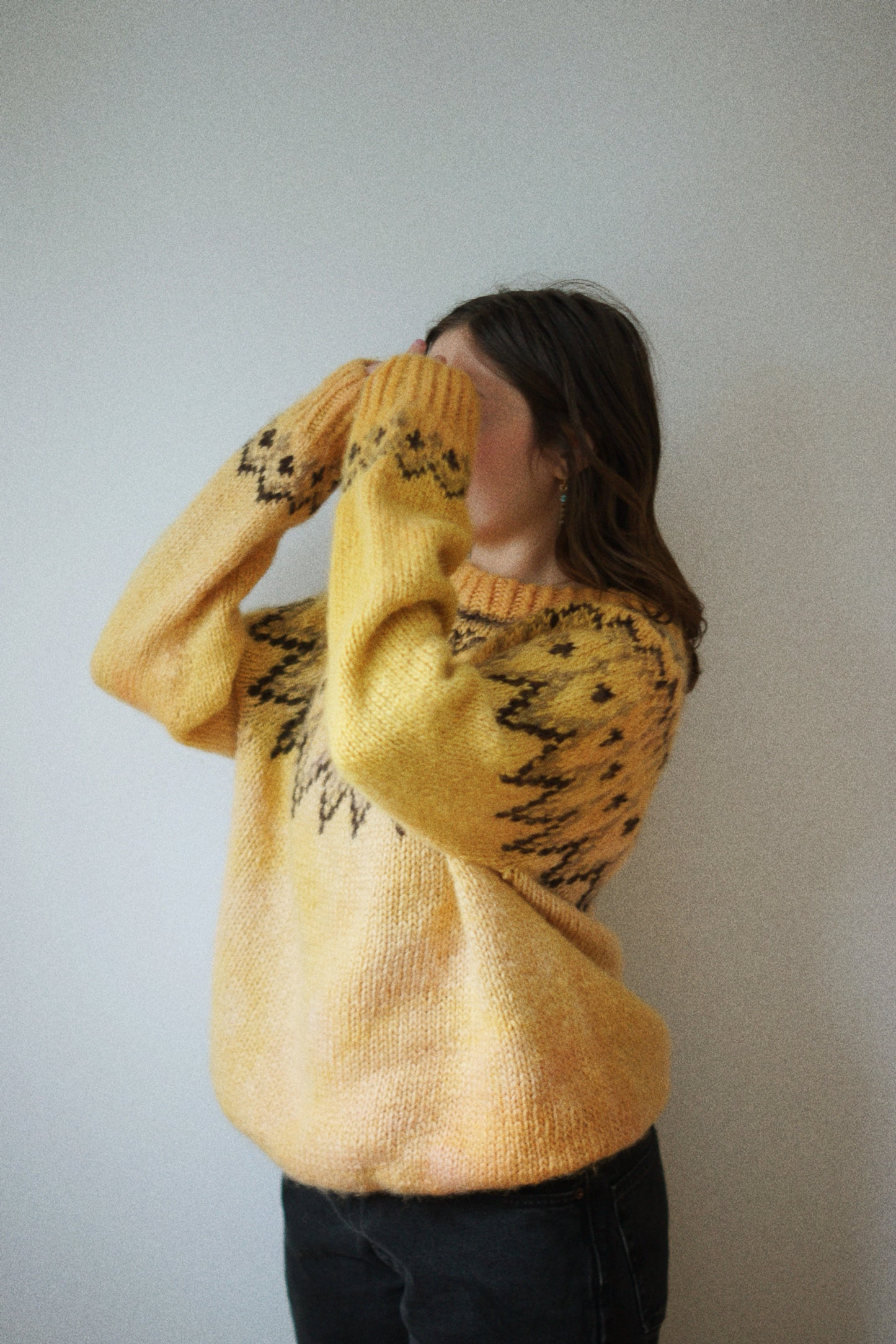 Madder Root + Marigold Dyed Wool Sweater - L/XL