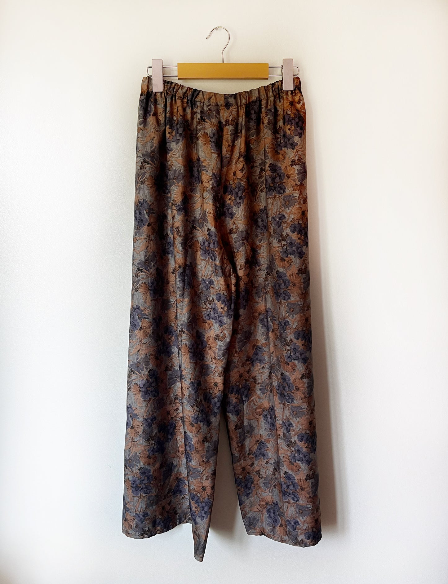 Upcycled Fall Floral Lounge Pants - S/M