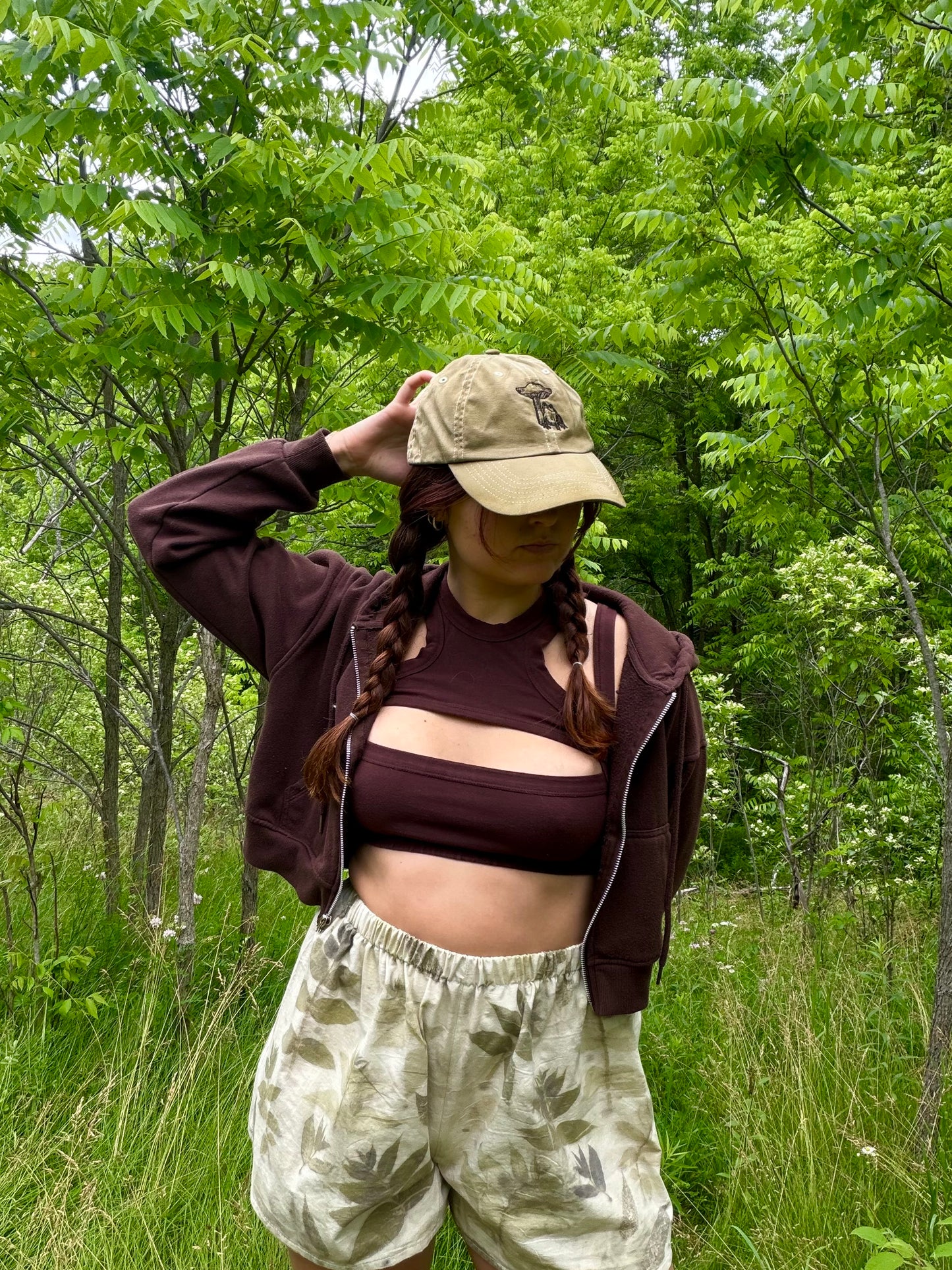 Black Walnut Dyed Shorts - 100% Organic Cotton (preorder)