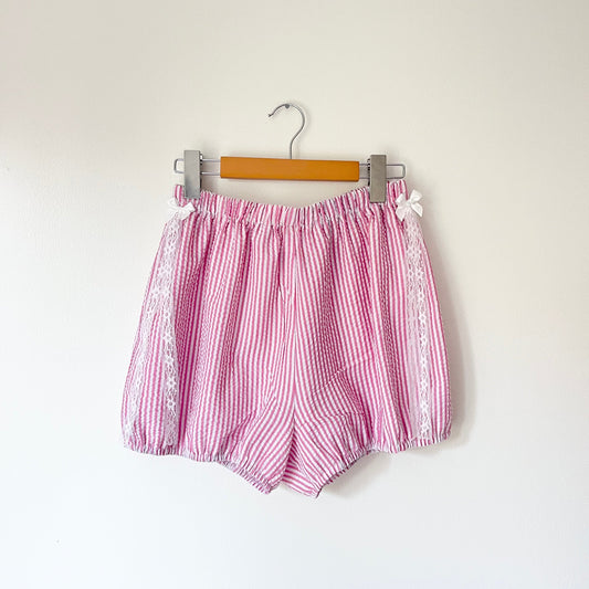 Upcycled Pink/White Striped Bloomers - Multiple Sizes