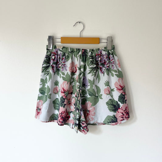 Upcycled Vintage Floral Boxer Shorts - Multiple Sizes